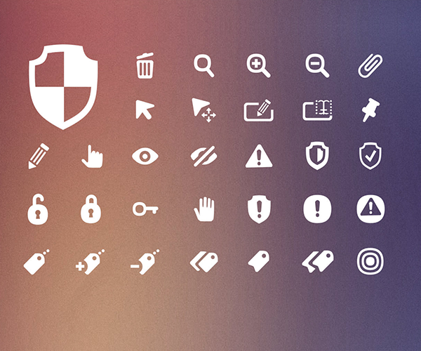 Gentle Edges Icon Set - Minimalist Icon Design Set