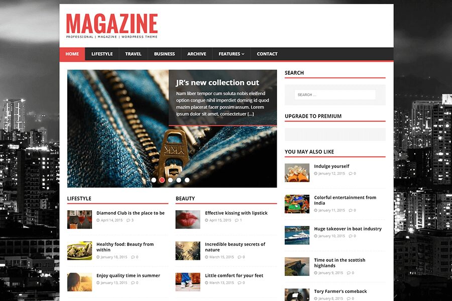 MH Magazine WordPress theme