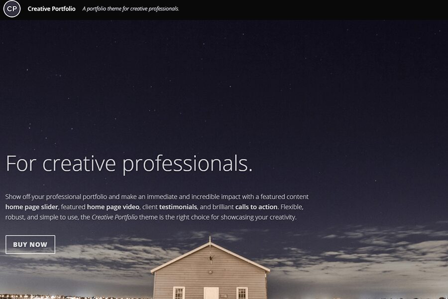 Creative Portfolio WordPress theme