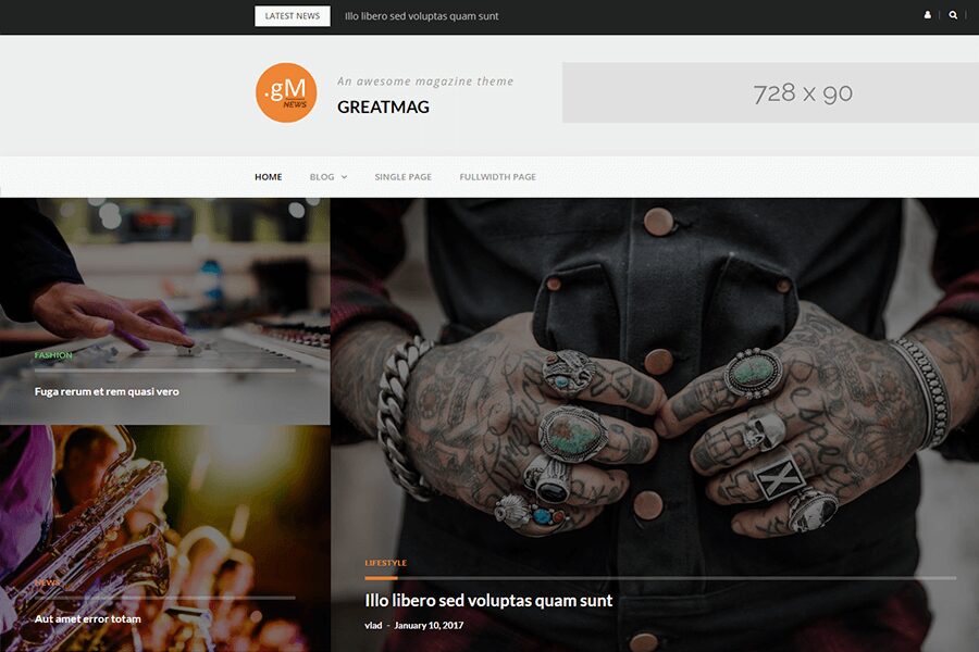 GreatMag WordPress theme