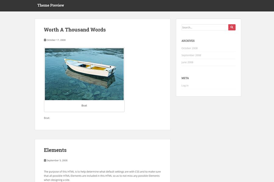 Sparkling WordPress theme