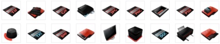 Red icons