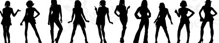 Sexy Girl Silhouettes