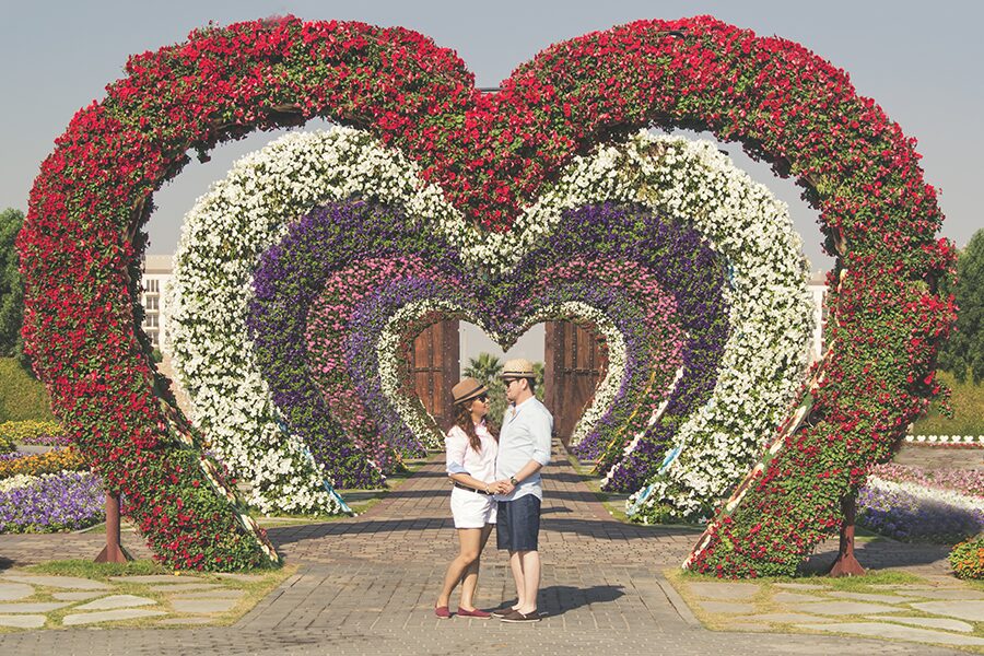 love couple garden