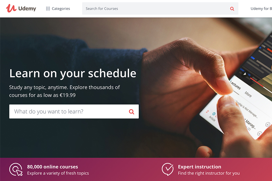 udemy platform
