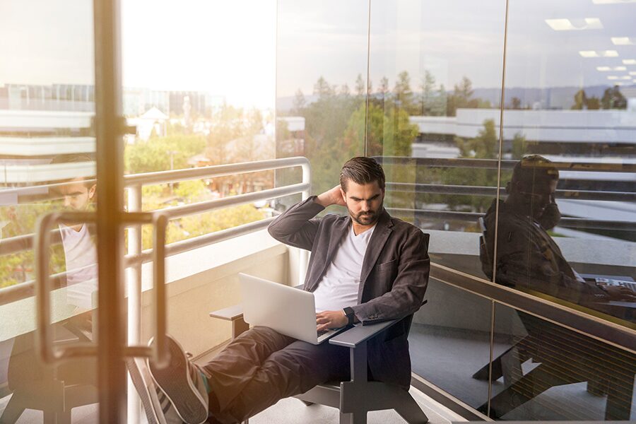 Work in the balcony