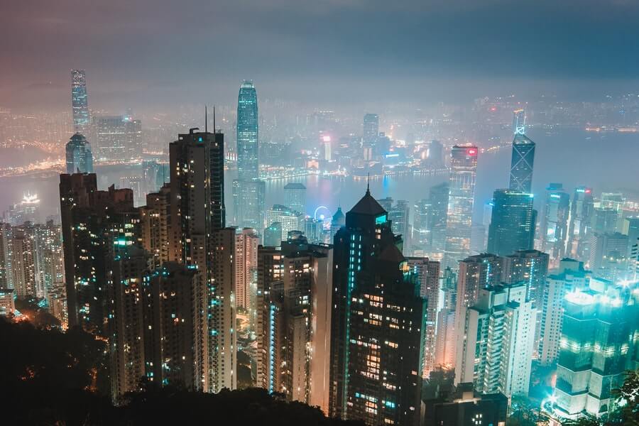 Hong Kong City Lights 