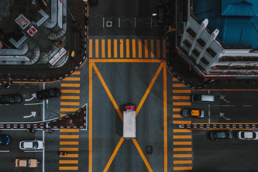 Aerial Photography of Cars on the Road