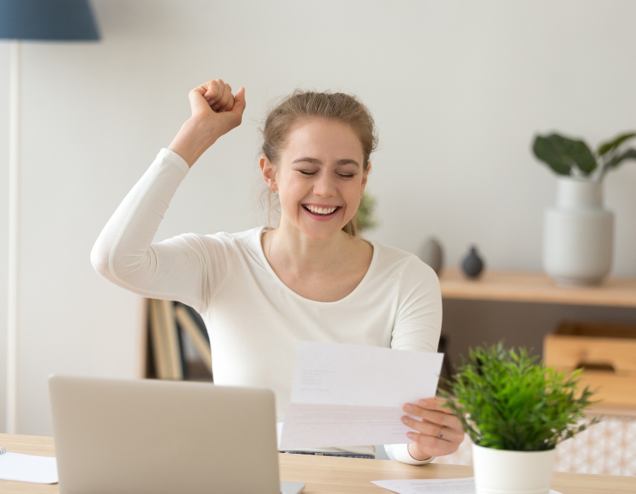 happy student