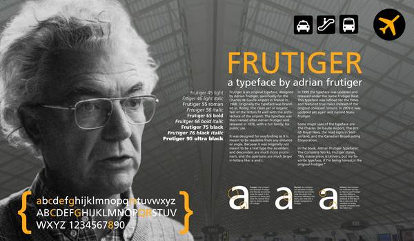 Frutiger Typography Poster by Cale LeRoy