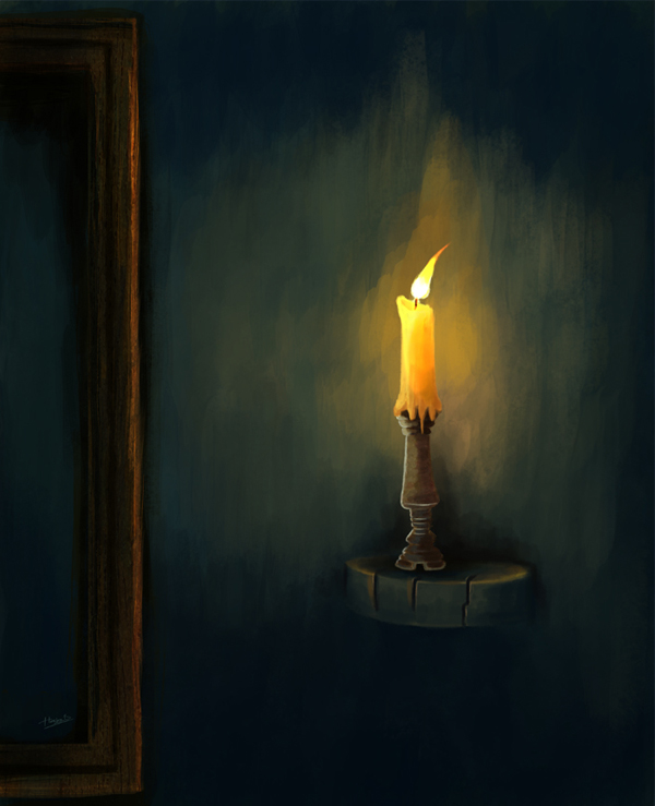 Painting a Candlelight Composition, by 3d2dizayn