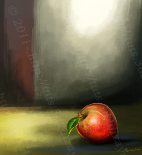 Painting An Apple, by Hatice Bayramoglu