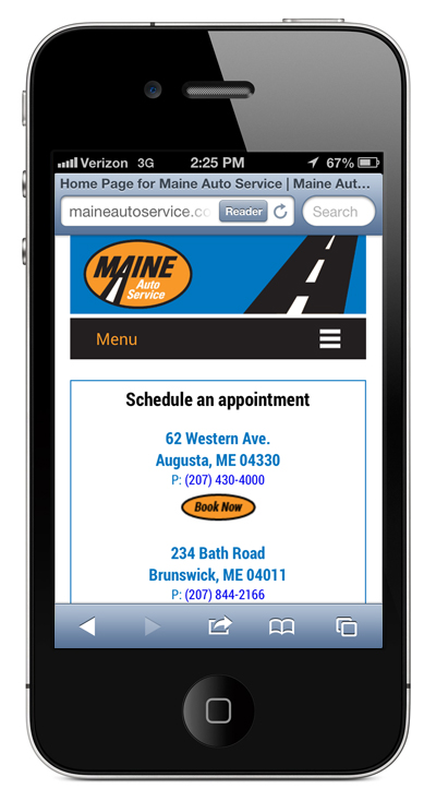 Maine Auto Service Branding: Making a National Chain, Local, by Visible Logic