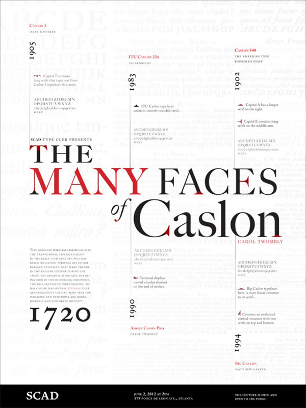 Caslon Type Poster by Shawnacy Ruffin