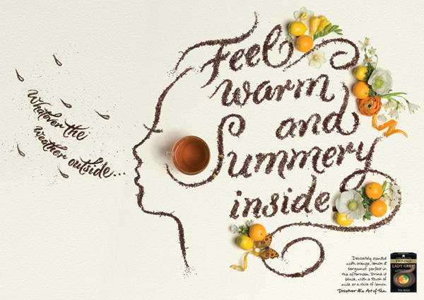 Hand-lettering by Alison Carmichael for Twinings