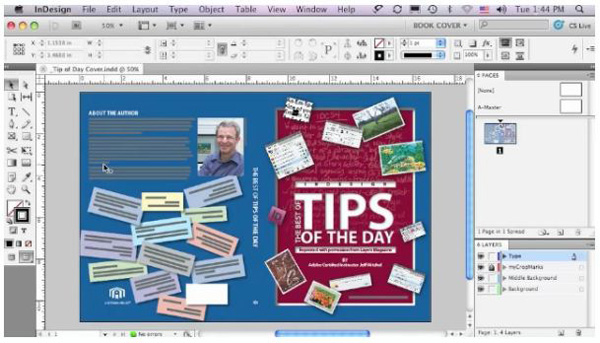 Book Cover Design in InDesign CS5, By Jeff Witchel 