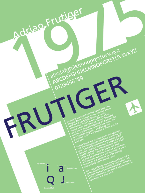 Frutiger Typography Poster by lludu 