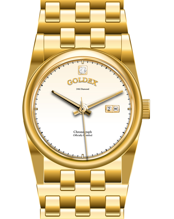 How to Create a Luxurious Gold Watch in Adobe Illustrator, by Jayati Chakrabarti