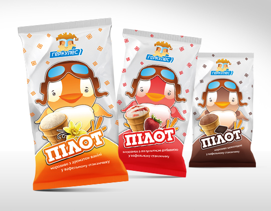 Hercules Ice-Cream, Identity Redesign by Olga Samsonenko