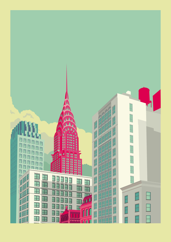 New York Illustrations, by Remko Heemskerk