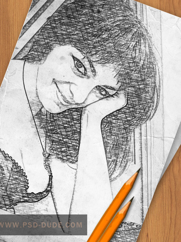 Create a Pencil Photo Sketch in Photoshop, by psddude